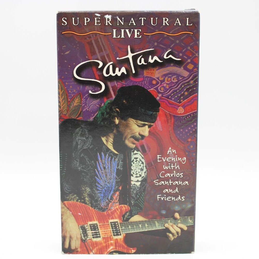 Santana Supernatural Live VHS 2000 Arista Dave Matthews Sarah McLachlan Everlast